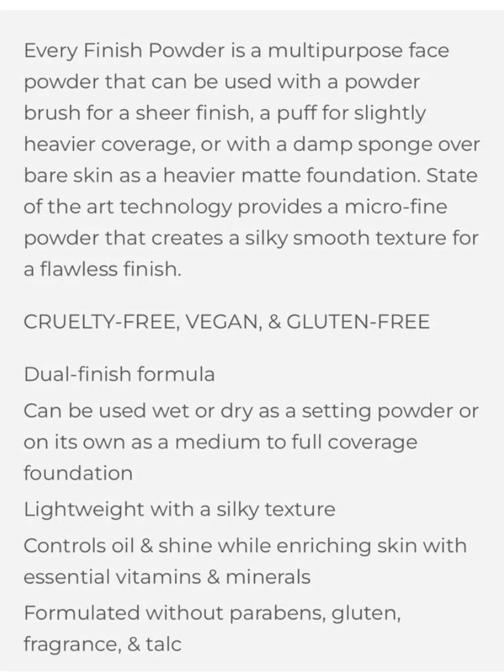 Bodyography Every Finish Powder #40 Light / Medium